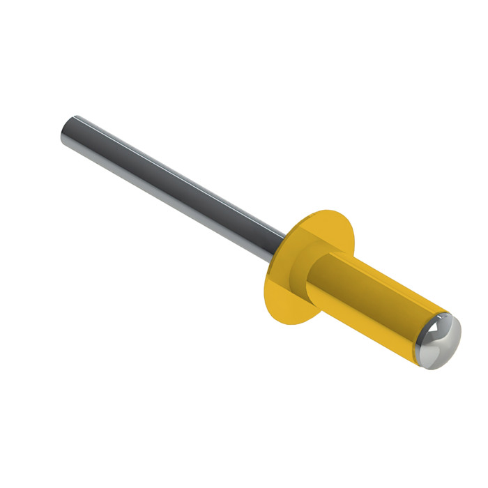 Заклёпка вытяжная Daxmer 3,2х8 RAL 1018 (20х1000шт) ал/ст