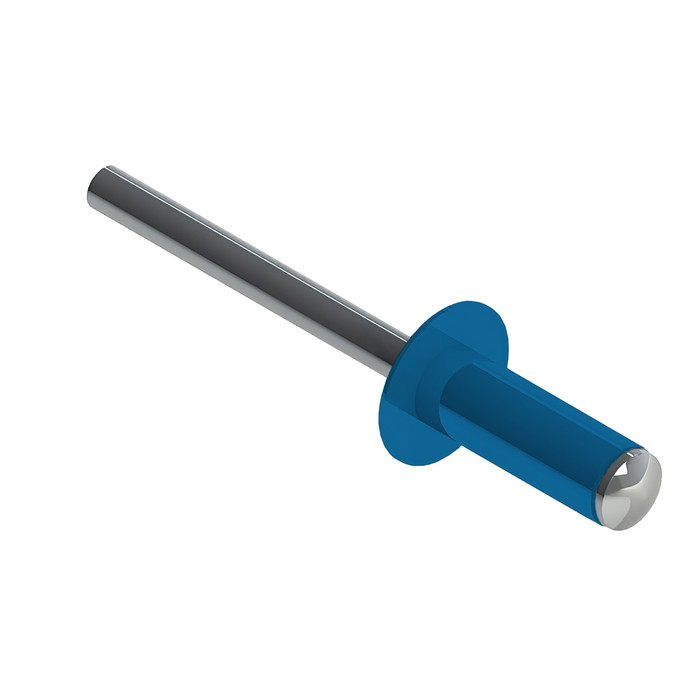 Заклёпка вытяжная Daxmer 3,2х8,0 RAL 5015 (1000 шт) сталь/сталь
